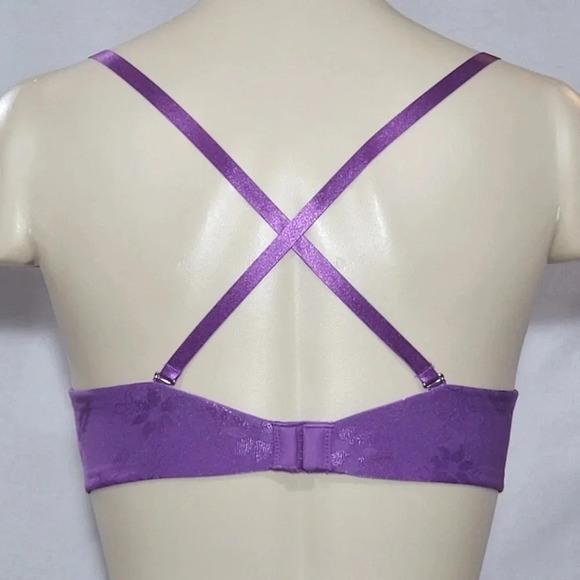 32A‎ Lily of France Extreme Ego Boost Tailored UW Bra Purple NWT - Picture 3 of 4